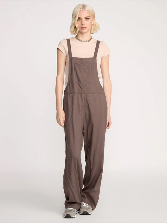 Volcom Pants - NWT Volcom Women’s Lived In Romper Jumpsuit Black Plum